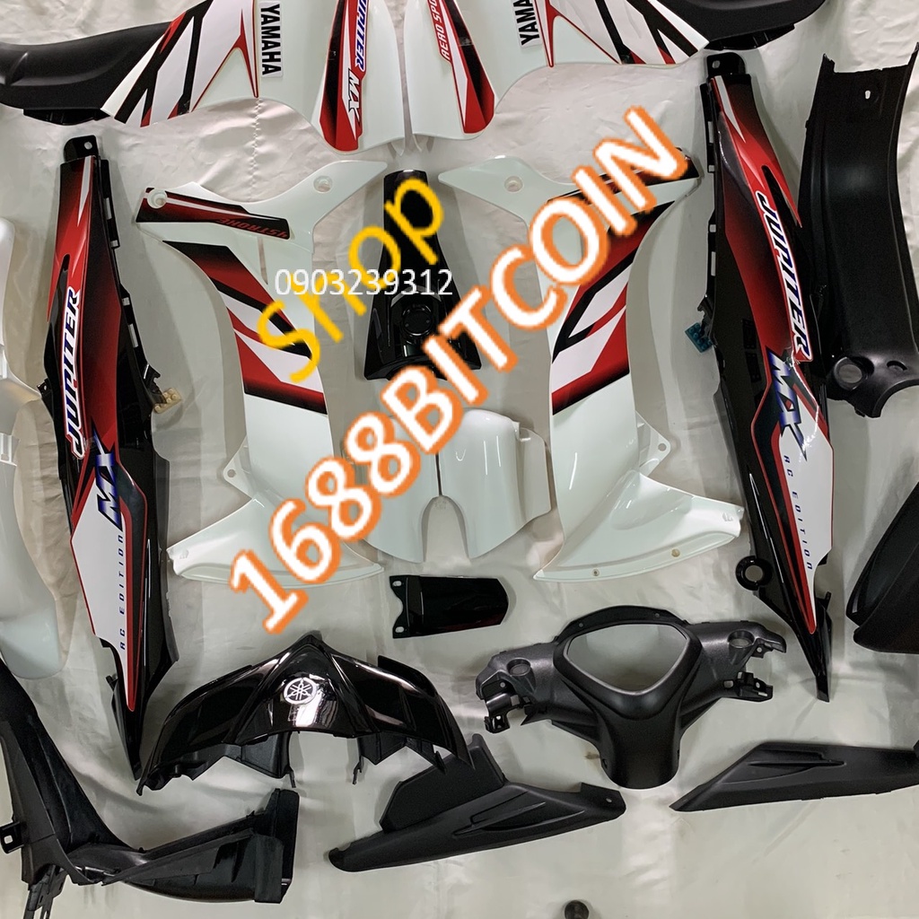 Fuil Bộ dàn áo xe Jupiter MX MÀU TRẮNG ĐEN, JUPITER gravita / nhựa ABS nguyên sinh cao cấp LOẠI 1