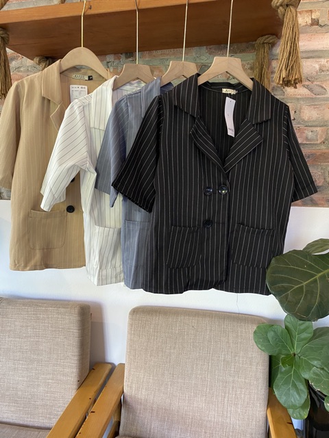 Set quần áo vest kẻ sang chảnh CEN FASHION