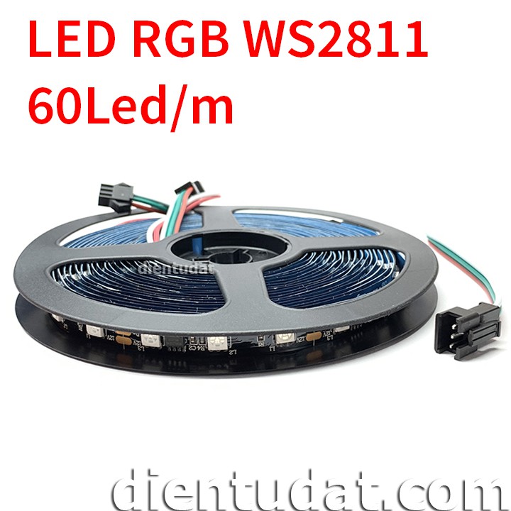 Cuộn 5 Mét Dây LED RGB 12V 5050 SMD WS2811 - 60 Led
