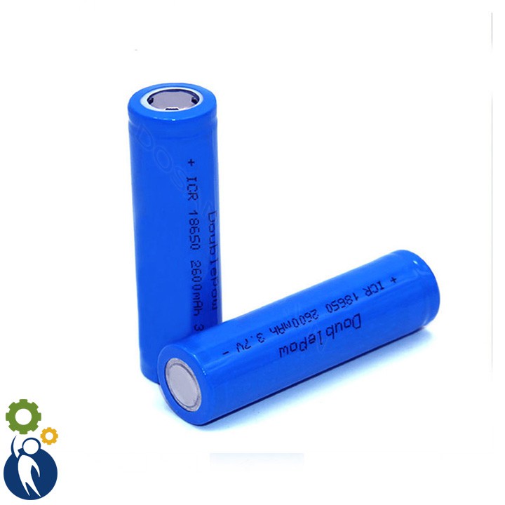 Pin 18650 1500mAh Chuẩn Dung Lượng Hàng Nội Địa Trung Quốc Thương Hiệu DOUBLEPOW - Đầu Bằng