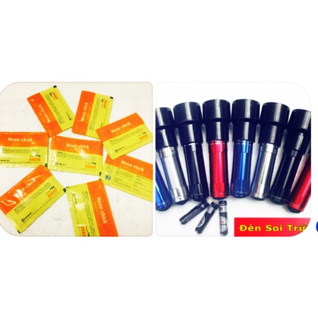 Đèn pin soi trứng + 20 úm tặng 2 úm cao cấp