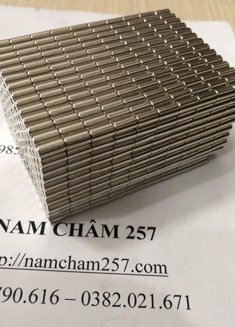 [Xả Kho] Nam châm viên 5x10mm, loạ nam châm trắng đất hiếm 5*10mm lực hút mạnh.