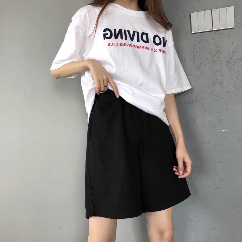 [Mã SKAMA06 giảm 8% tối đa 50K đơn 250K] Áo thun trơn Nữ cổ tròn tay lỡ From rộng CD | BigBuy360 - bigbuy360.vn