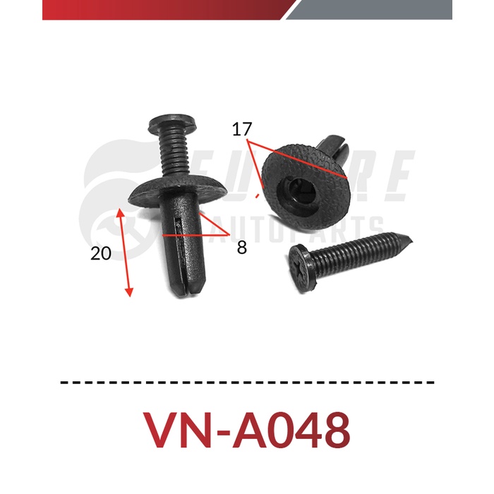 [Vít nhựa] Vít nhựa, chốt nở nhựa cho các dòng xe part 3 - Future Autoparts