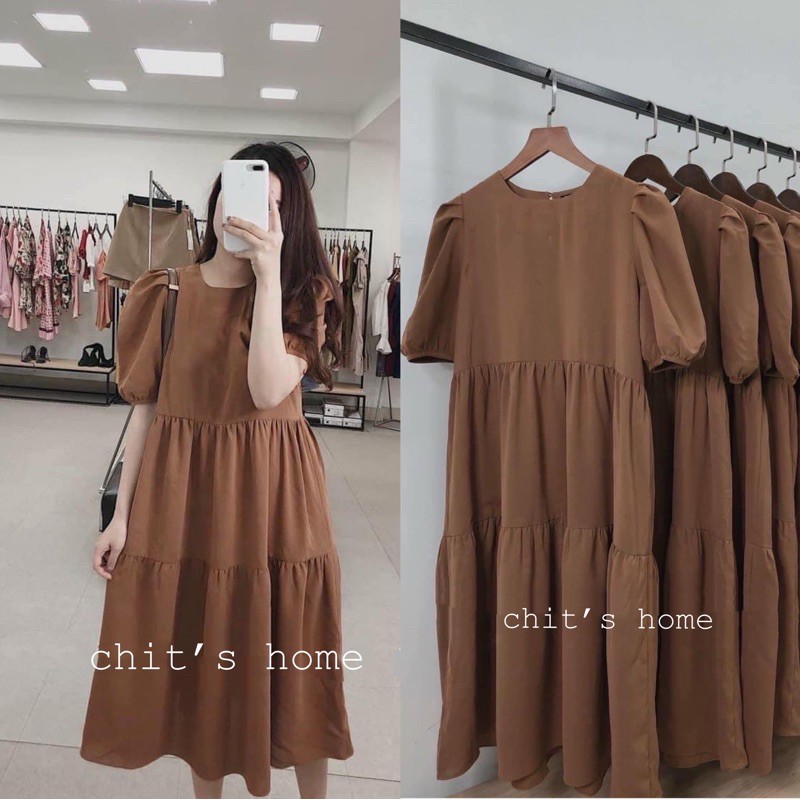 ĐẦM BẦU VÁY BẦU CÔNG SỞ ĐI TIỆC SUÔNG BABYDOLL
