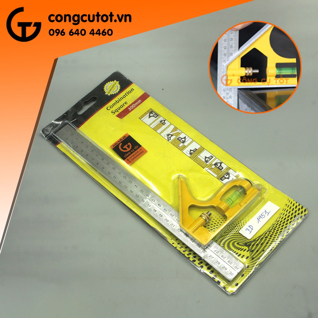 Thước vuông kết hợp thước thủy 300mm