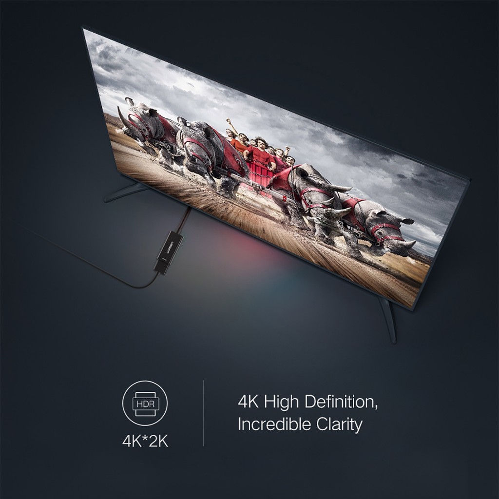 Cáp  Displayport to HDMI 4K Ugreen MM137 Cao Cấp