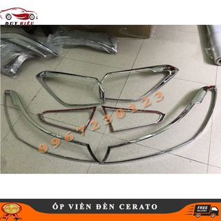 [SALE] Ốp Viền Đèn Pha, Hậu Mạ Crom Cho Xe CERATO 2016-2020 kích để chọn đời xe