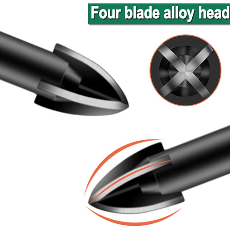 Bộ Mũi Khoan Thủy Tinh / Nhựa / Cacbua Chống Mòn Chuyên Dụng