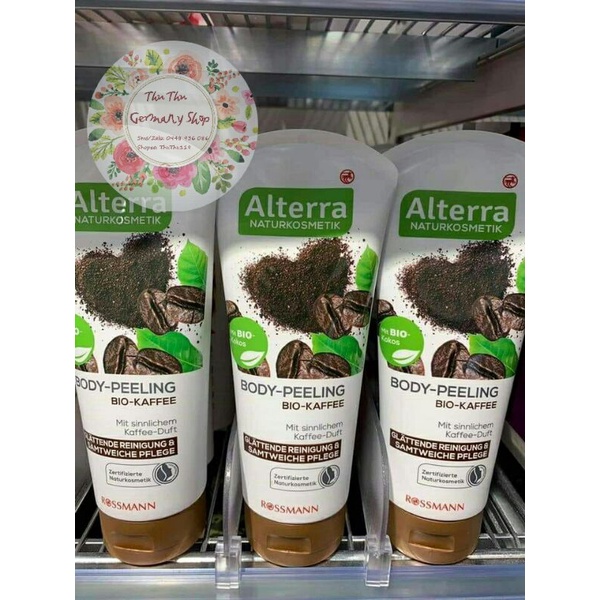 Tẩy da chết body ALTERRA 100% thiên nhiên Đức