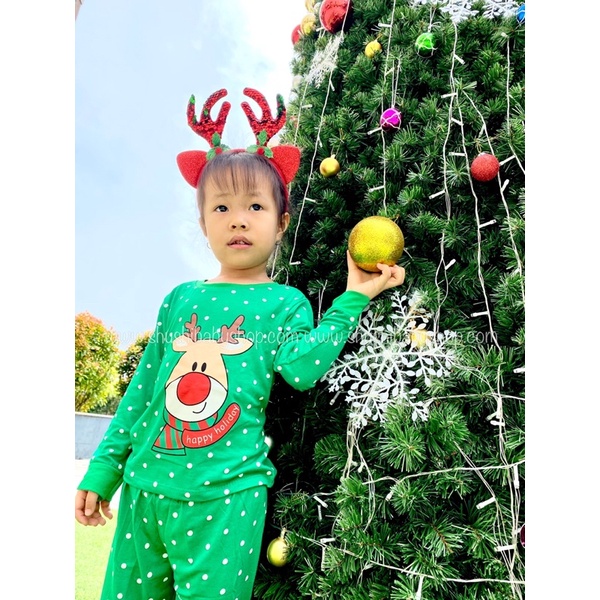 Bộ Giáng Sinh Bộ Noel Cho Bé Trai Bé Gái Thun Lạnh Dệt In Minkymom Dễ Thương Chất Đẹp