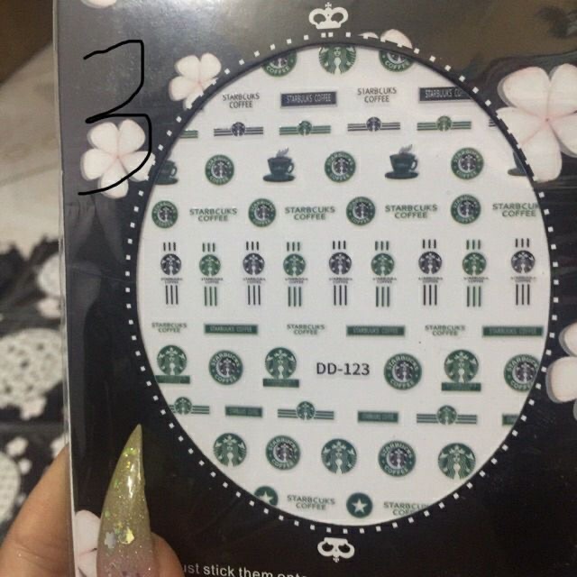 Sticker dán móng hình $$$$$$$