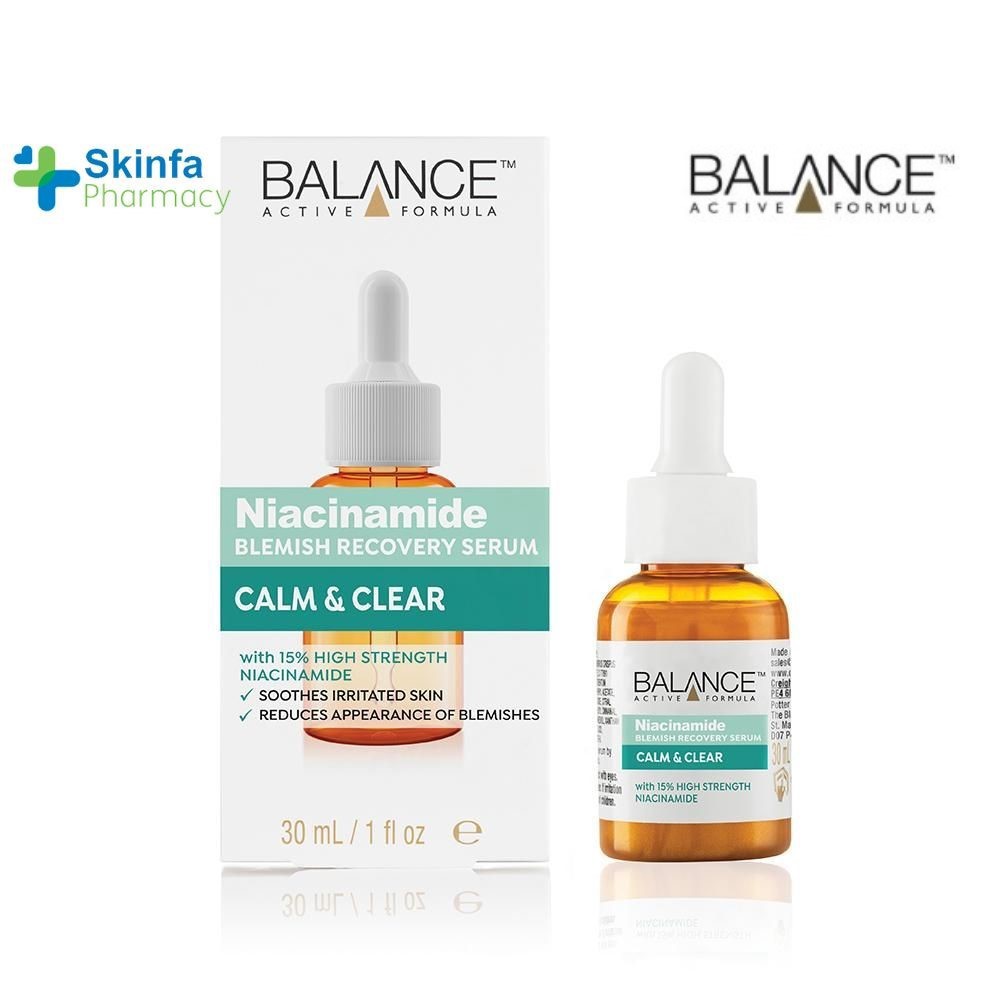 Serum Balance Niacinamide Ngừa Mụn Giảm Thâm Balance Active Formula Niacinamide 15 % Blemish Recovery – Skinfa