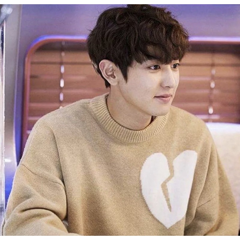 Áo sweater len trái tim Cheap moment EXO Chanyeol