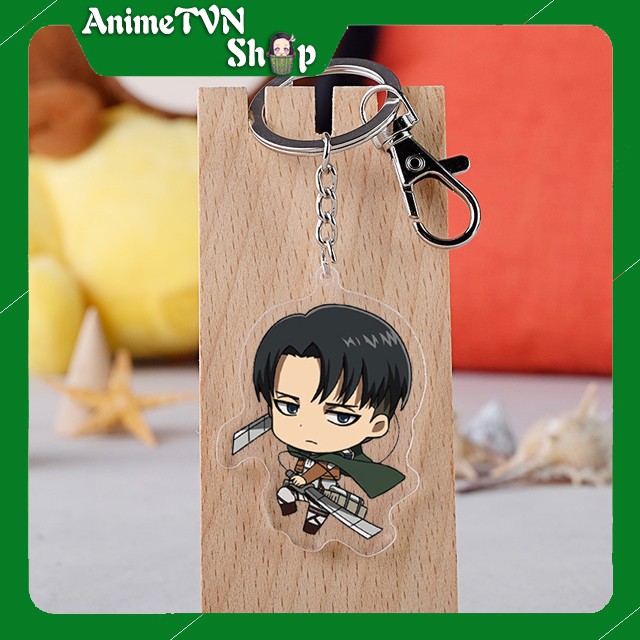 Móc khoá Mica dây xịn anime Attack on Titan (Shingeki no Kyojin) - Nhựa Cứng Acrylic In 2 mặt sắc nét ( ảnh thật )