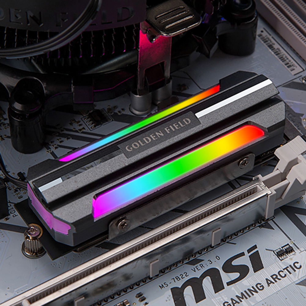 Bộ Tản Nhiệt Bằng Nhôm ARGB Dành Cho Ổ Đĩa Cứng M.2 2280 SSD | BigBuy360 - bigbuy360.vn