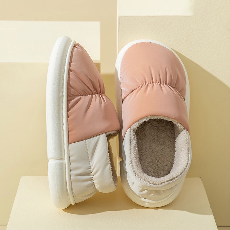 Dép bông đi trong nhà RENBEN che phủ toàn diện chống thấm nước tùy chọn màu sắc dành cho nữ
