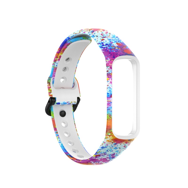 Dây đeo silicon mềm in họa tiết cho đồng hồ thông minh Samsung -Galaxy Fit 2 SM-R220 Samsung -Galaxy Fit2 R220