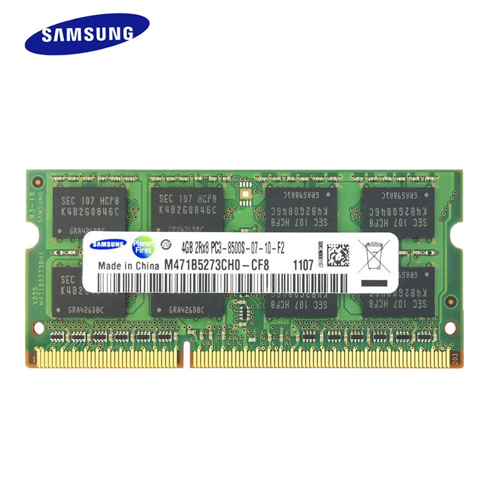 Chip Ram Cho Samsung 4gb 2rx8 Ddr3 1066mhz Pc3-8500S 204pin Intel