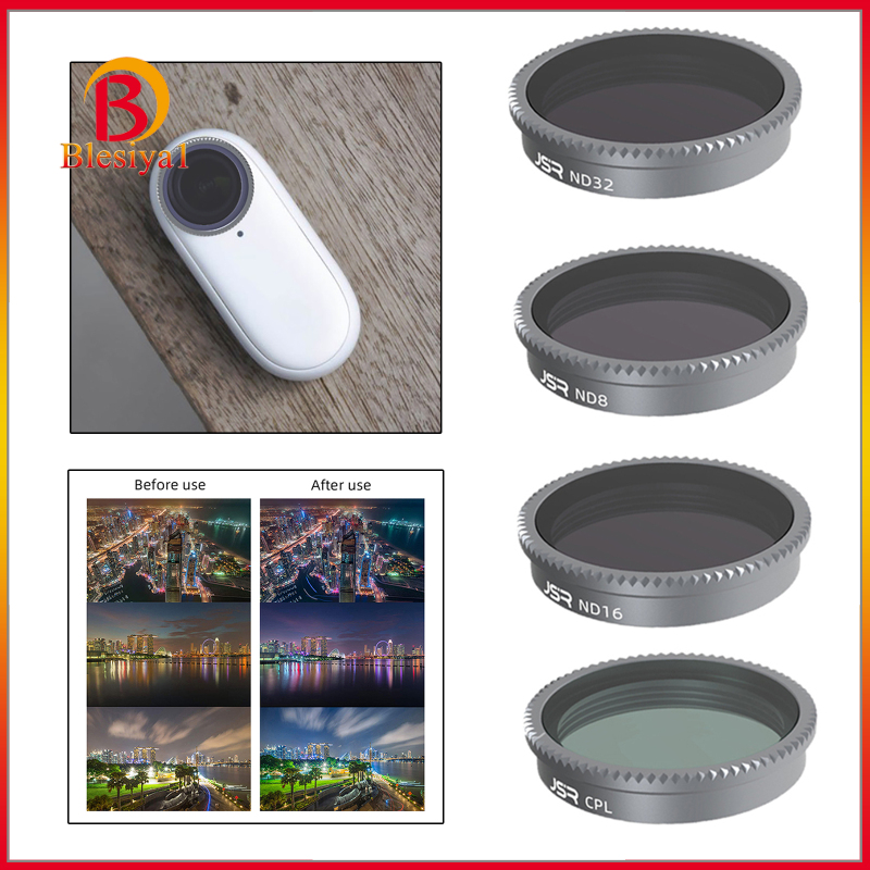 (Hàng Mới Về) Set 1 Bộ Lọc Ống Kính Nd8 Nd16 Nd32 Nd64 Cho Insta360 Go 2