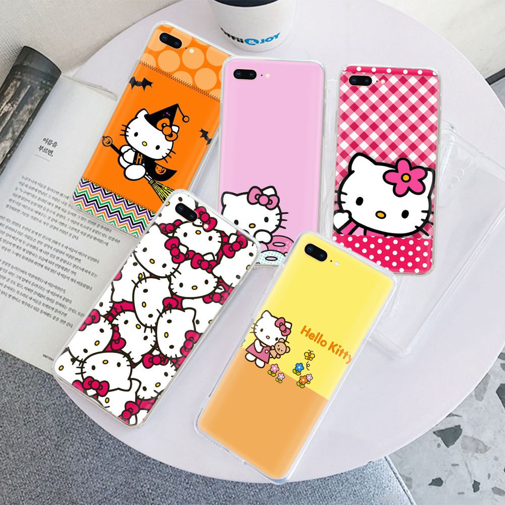 Ốp Lưng Trong Suốt Tr122 Hello Kitty Đáng Yêu Cho Iphone 8 7 6 6s 5 5s Se 5c 4s 4