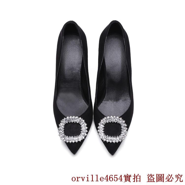 Giày Cao Gót Zara Mũi Nhọn Đính Đá Phối Khóa Vuông Quyến Rũ Size 4445464748