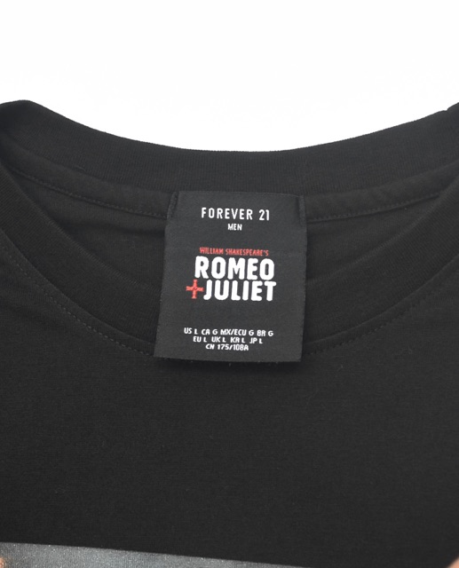 Áo thun tay dài chính hãng F21 X "SHAKE𝐒SPEARE'S ROMEO + JULIET"