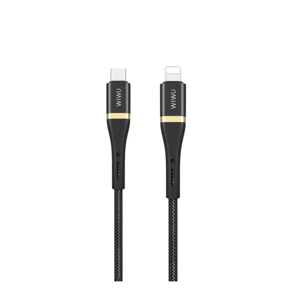 Cáp WIWU ELITE SERIES #ED-103 2.4A USB-C CHARGING DATA CABLE tích hợp chip thông minh, sạc an toàn - Hàng chính hãng