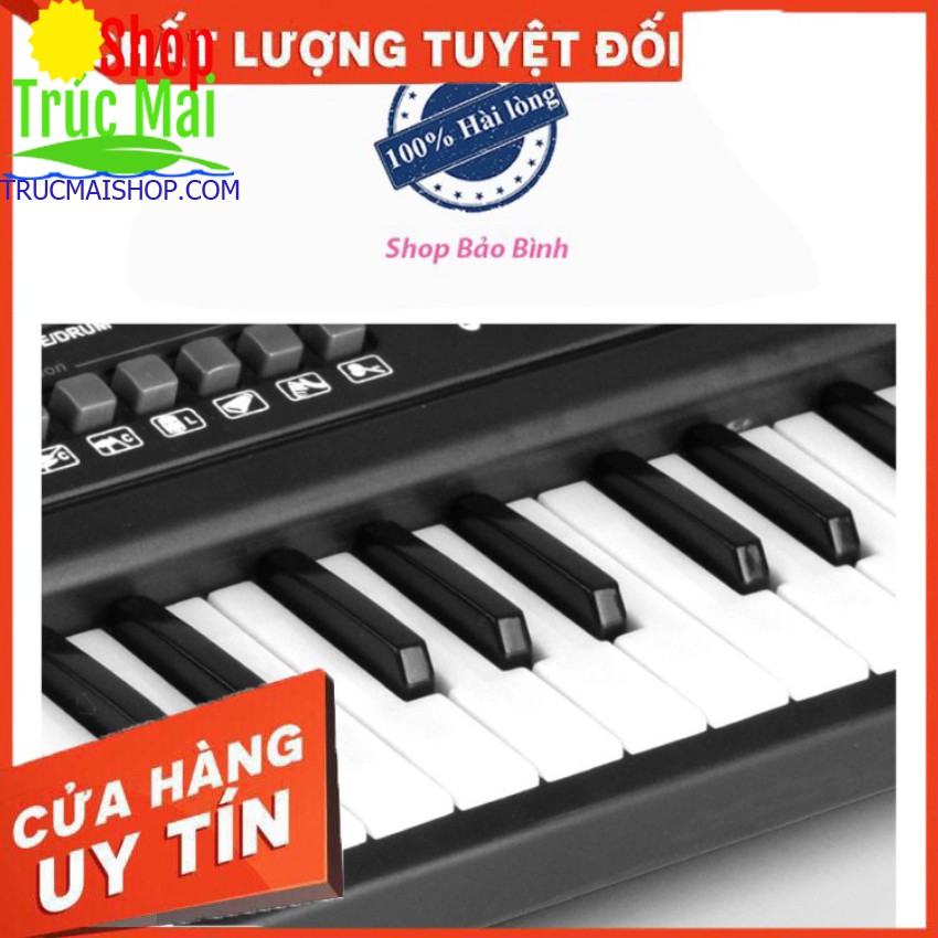 Đàn Piano Electronic Keyboard 61 Phím Kèm Mic Cho Bé