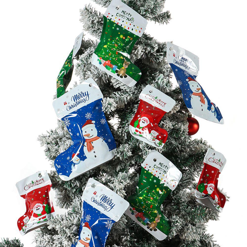 10 Túi Đựng Quà Giáng Sinh Hình Chiếc Tất / Ông Già Noel