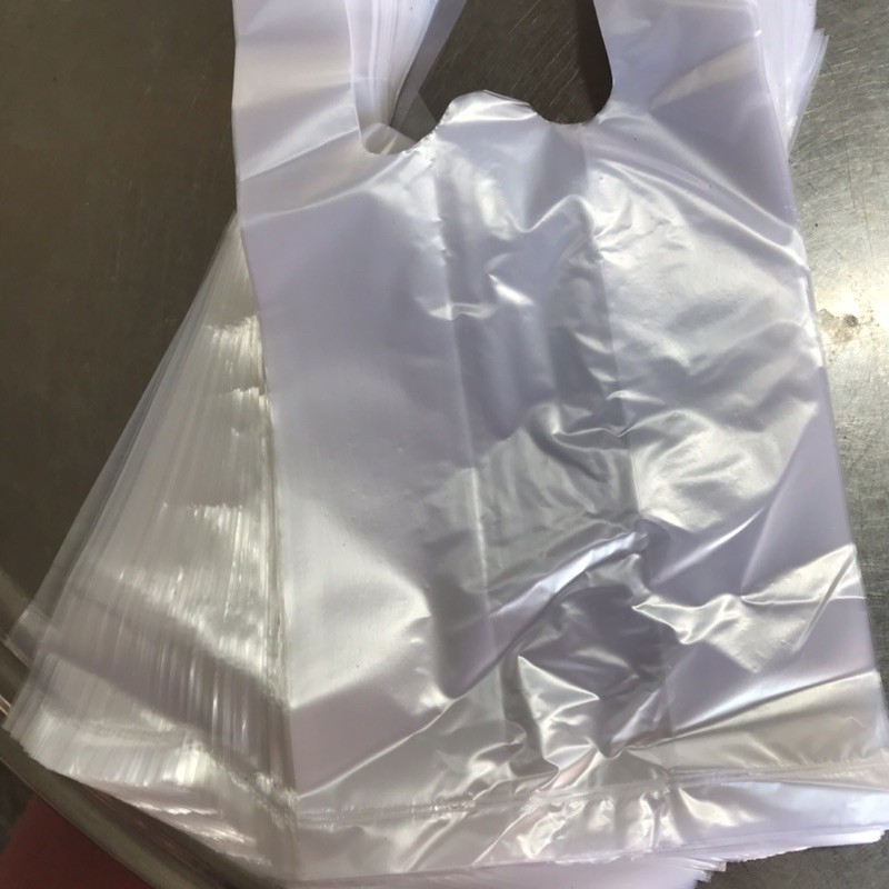 [1kg]bịch xốp/ túi nilon trắng 2 quai