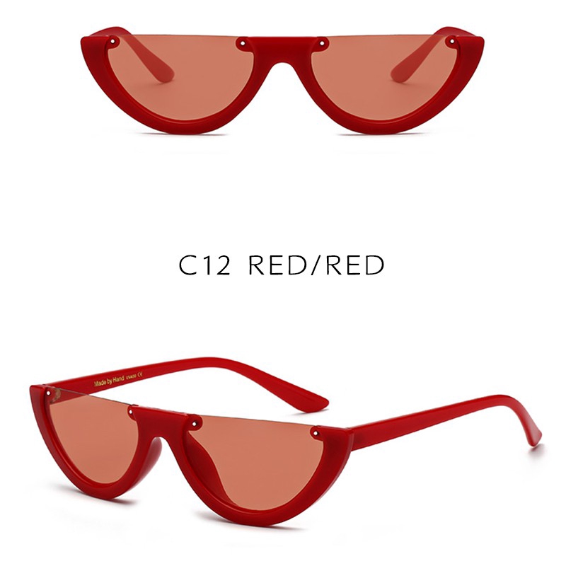 Kính mát phối nửa gọng thời trang cổ điển dành cho nam nữ