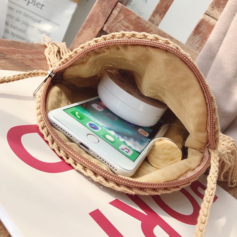 Túi đan thừng tròn