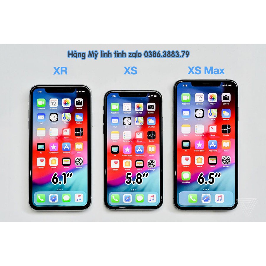 Điện thoại Iphone XR, quốc tế  (64GB & 128GB), nguyên zin 100%,  đẹp lengkeng.