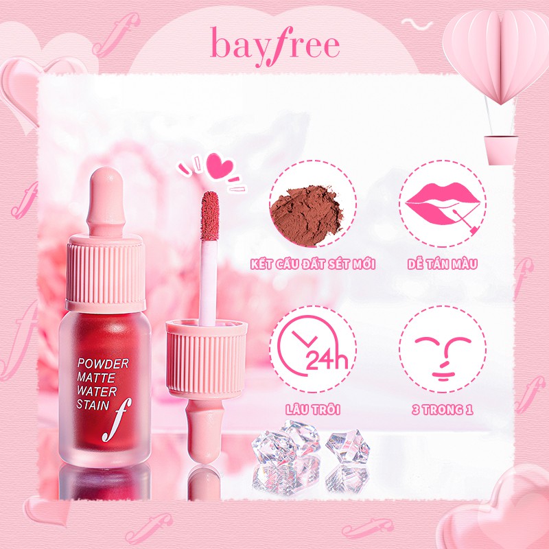 Son Kem Bayfree Mực Mousse Công Dụng Kép Cho Môi Và Má 4ml