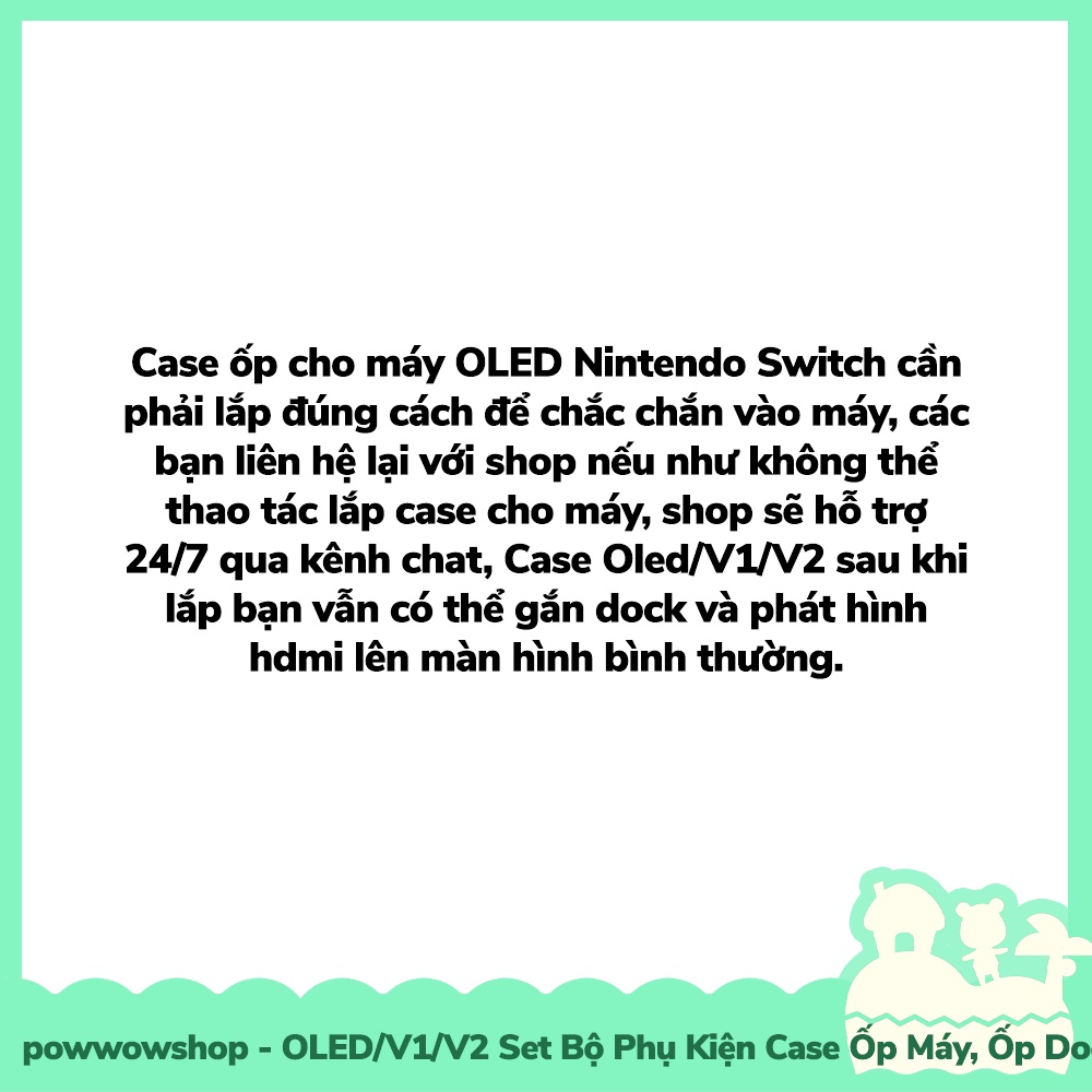 [Sẵn VN - Hỏa Tốc] Oled/V1/V2 Set Bộ Phụ Kiện Case Ốp Máy, Case Ốp Dock Nintendo Switch Mẫu Ocean Creatures