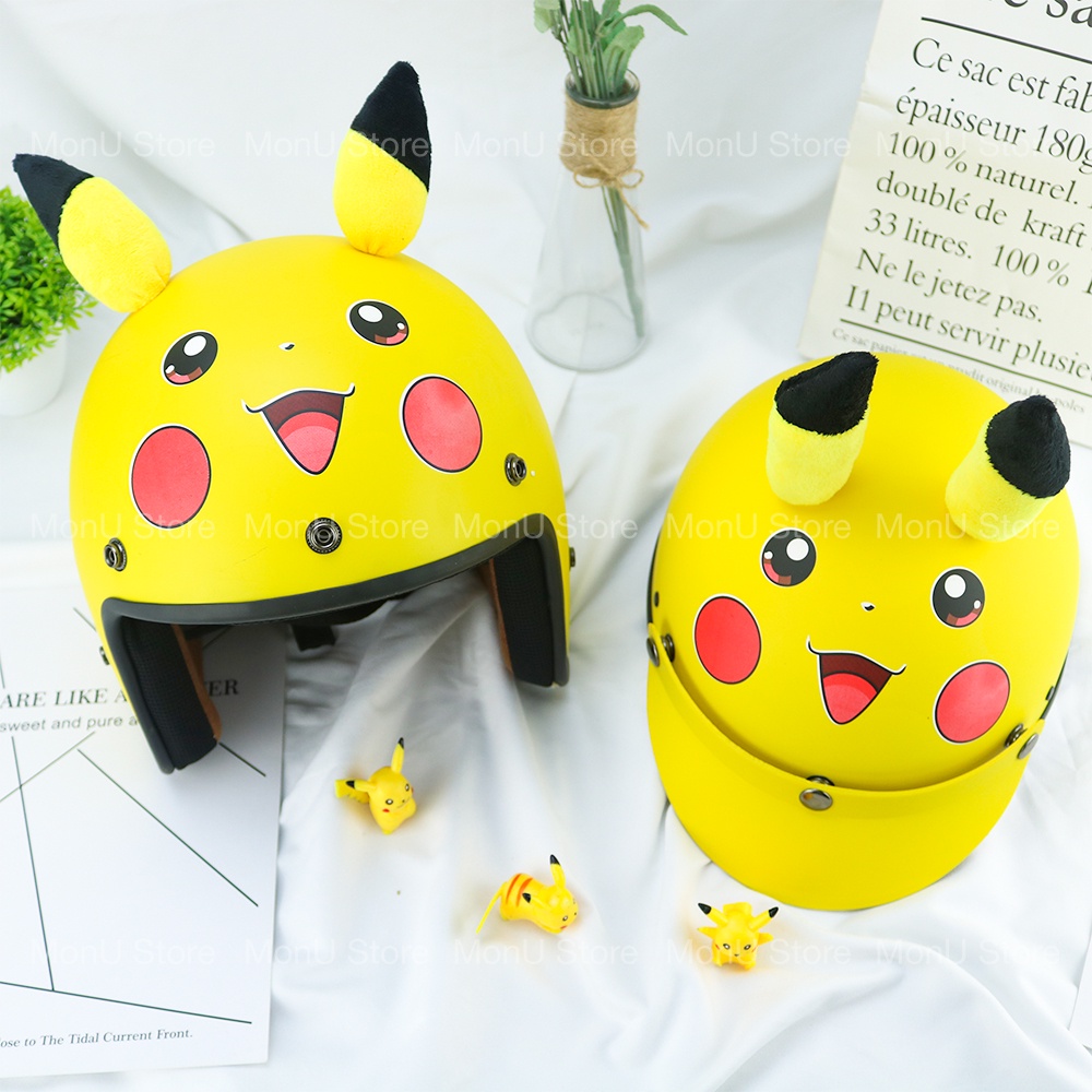 Mũ bảo hiểm PIKACHU có tai dễ thương cute MON0187