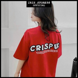 Áo thun Streetwear ✅ Form Rộng Nam Nữ Unisex Phông Tay Lỡ Oversize Chất đẹp - Áo CRISPUS | Đỏ 🎀By bear.story