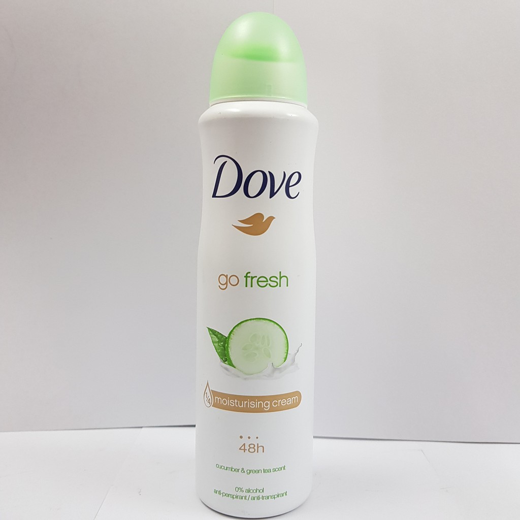 Xịt khử mùi toàn thân Dove Anh 150ml Khô thoáng suốt 48H và làm trắng da [Chính hãng]