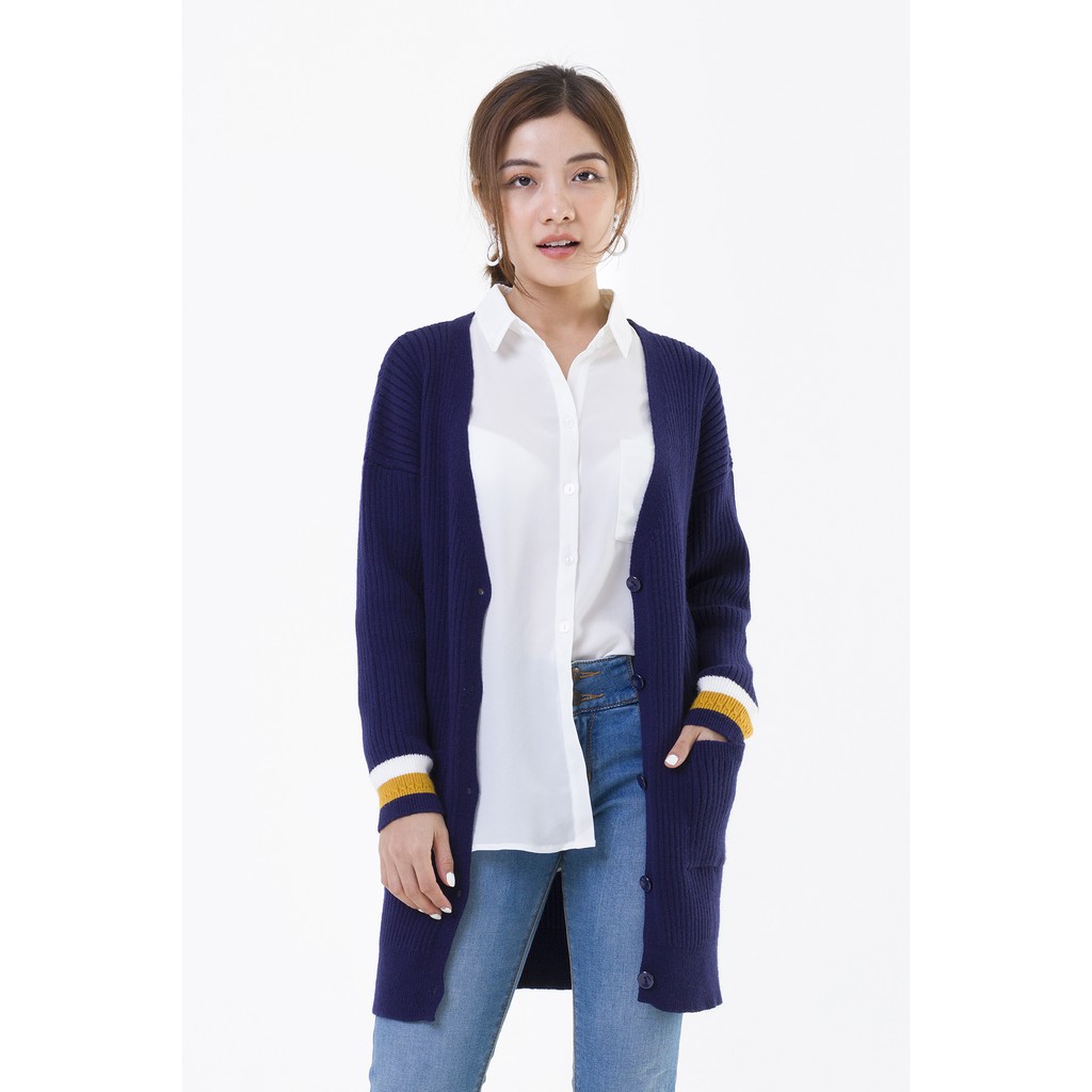 Áo cardigan dáng dài VIEN TRAN V65C19T033 (Nhiều Màu)