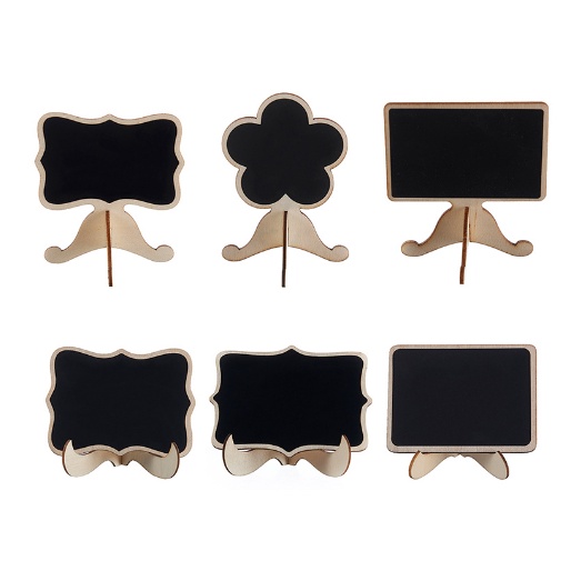 Kẹp gỗ bảng đen ghi tên shop GDIY4 giá tên sản phẩm phụ kiện chụp ảnh decor trang trí vintage