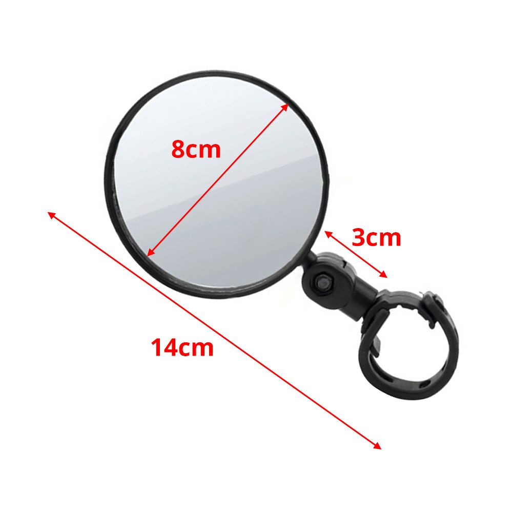 Gương Chiếu Hậu Gắn Tay Lái Xe Đạp Mtb Xoay 360 Độ Nhiều Màu Tùy Chỉnh Tiện Dụng