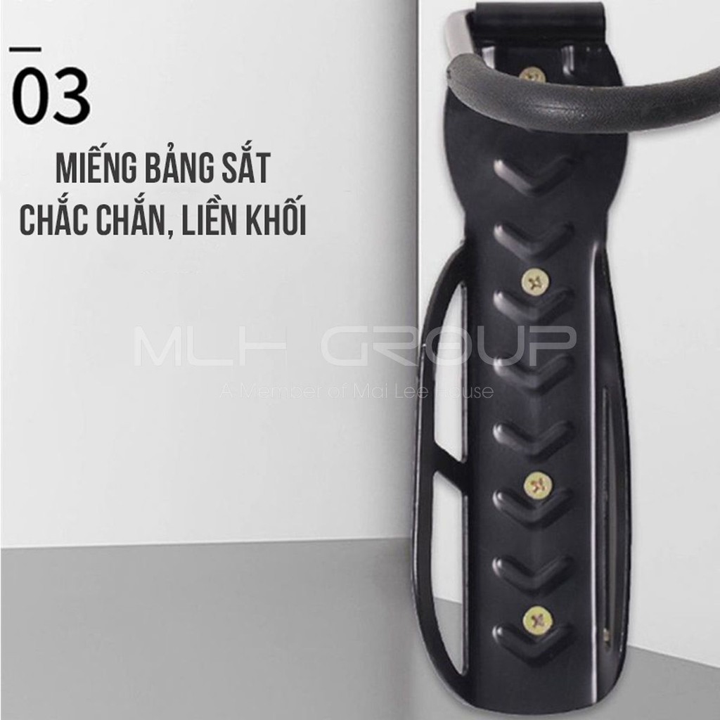 Móc Treo, Giá Đỡ Treo Xe Đạp Dựng Đứng Lên Tường, Vách Tường Siêu Chắc Xoay 180 Độ MLH