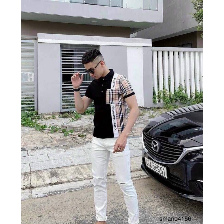 Áo phông polo hè nam, áo phông polo hè B.B,R nam chất liệu co dãn 4 chiều ( kèm ảnh thật )