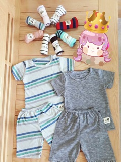 Set 5 bộ cộc tay HM cho bé
