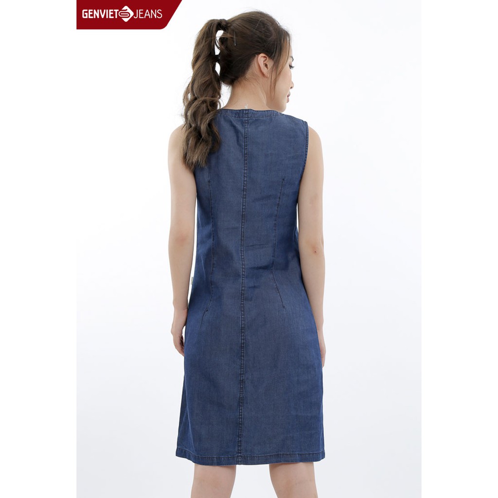 Đầm Jeans cộc tay Nữ TD323J535 GENVIET | BigBuy360 - bigbuy360.vn