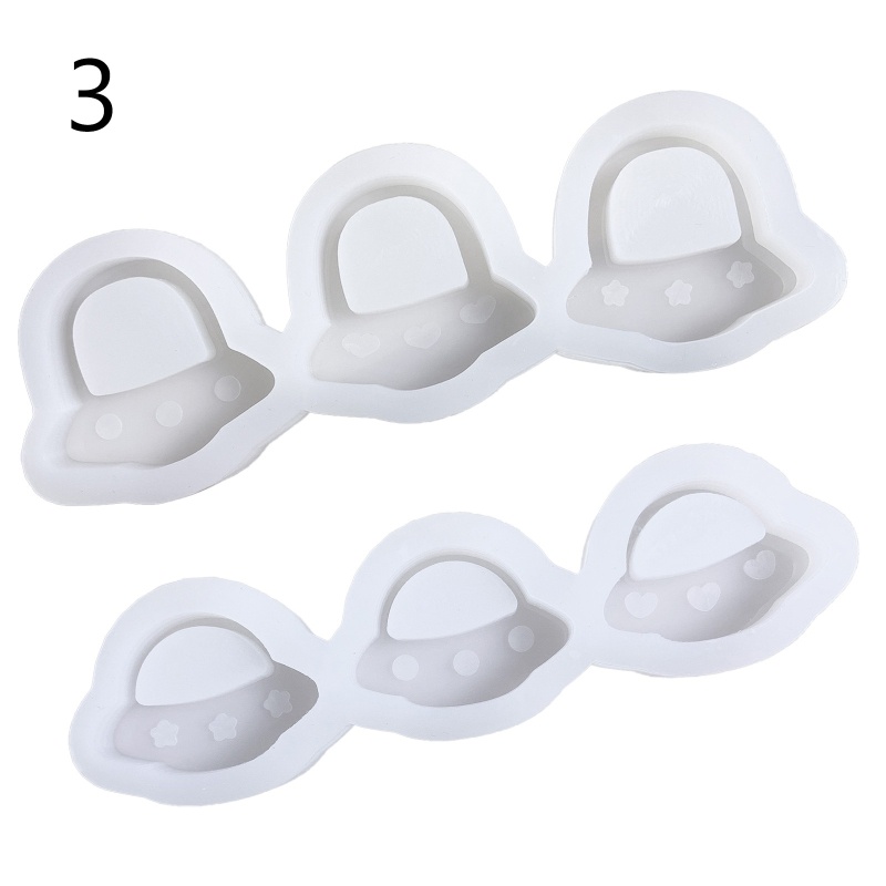 Khuôn Silicone Làm Móc Khóa / Trang Sức Thủ Công Hình Tàu Không Gian