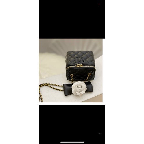 Túi xách nữ hộp mini chanel⚡FREESHIP⚡kèm hoa hàng quảng châu ❤️