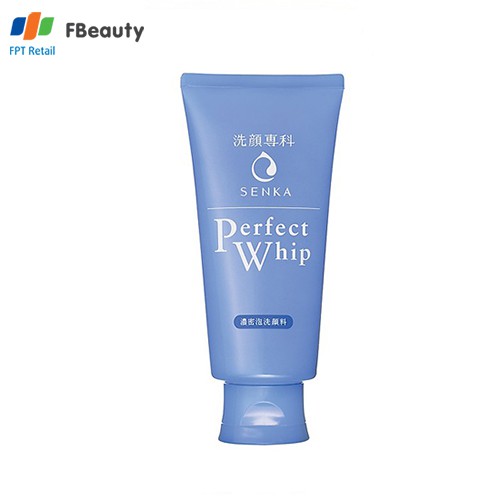 Sữa rửa mặt tạo bọt chiết xuất tơ tằm trắng Senka Perfect Whip 120ml