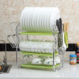 Kệ 3 Tầng Để Chén Dĩa Đa Năng